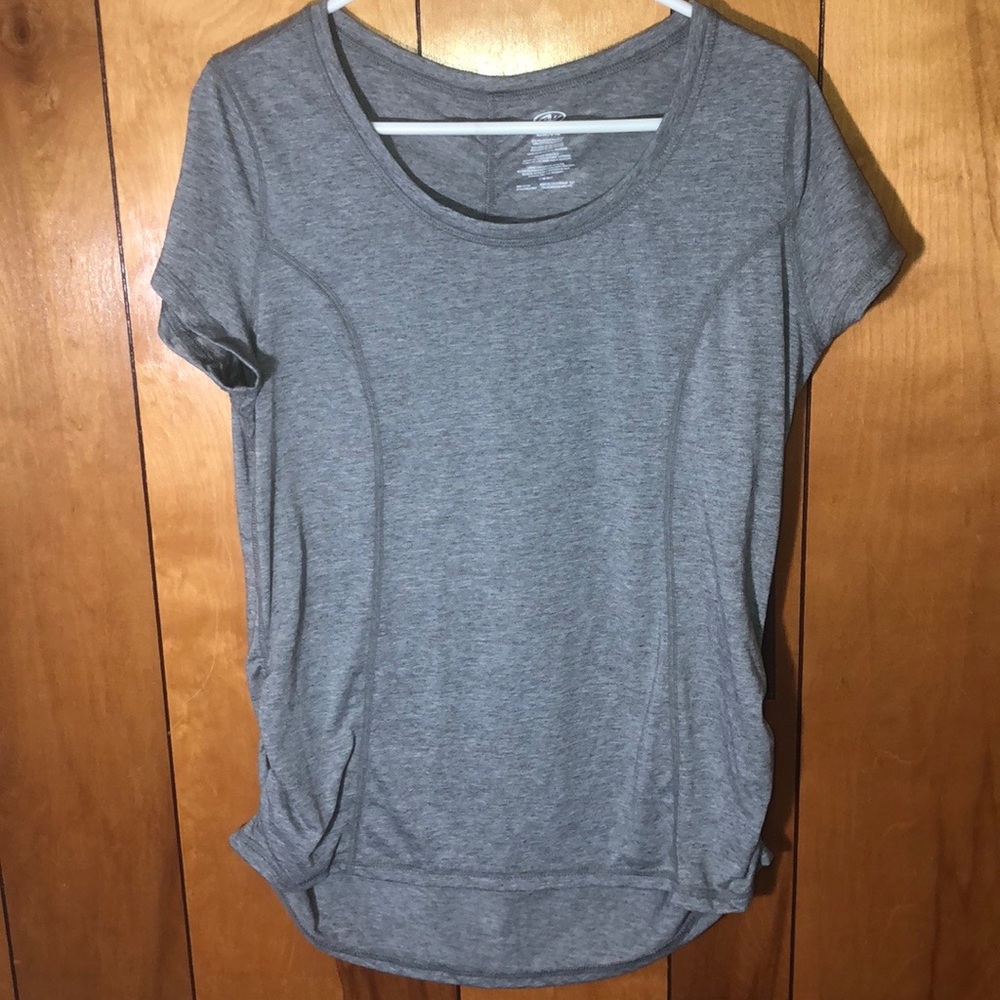 Gray athletic shirt